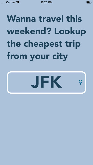 Emulate iPhone app Weekend Trip - Cheap Flights using MyAndroid