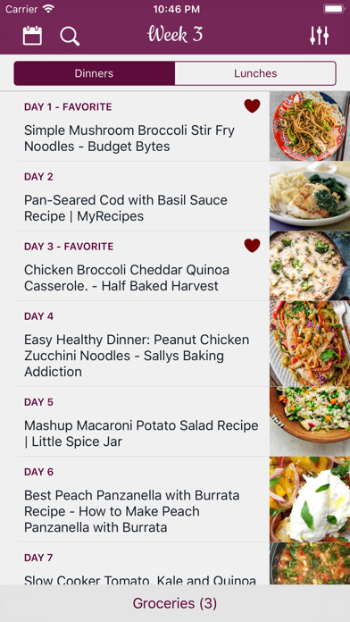 Emulate iPhone app Weekly Chefs - Meal planner using MyAndroid Emulate iPhone app Weekly Chefs - Meal planner using MyAndroid
