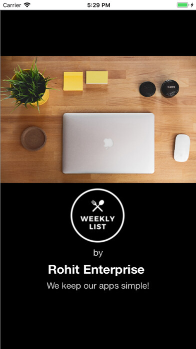Emulate iPhone app WeeklyList! using MyAndroid Emulate iPhone app WeeklyList! using MyAndroid