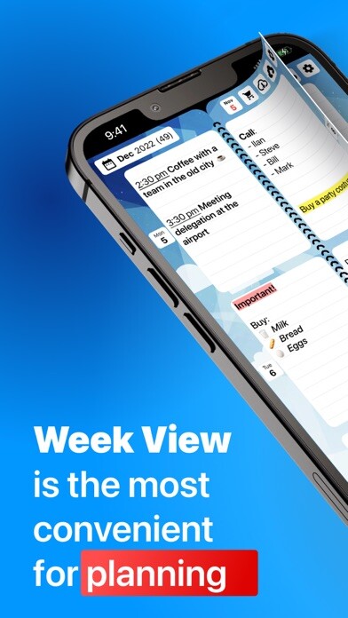 Emulate iPhone app Weekly Planner - Diary, Notes using MyAndroid