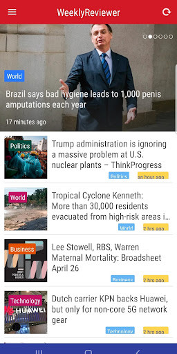 Run android online APK Weekly Reviewer: Breaking News Updates & More! from MyAndroid or emulate Weekly Reviewer: Breaking News Updates & More! using MyAndroid