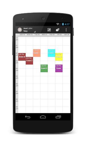 Emulate Android APK Weekly schedule planner Emulate Android APK Weekly schedule planner