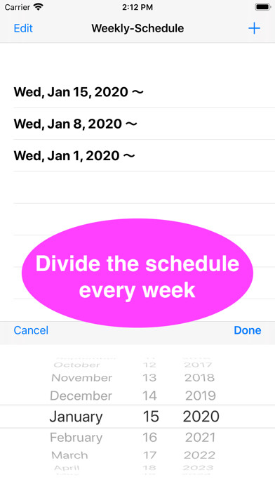 Emulate iPhone app Weekly-ToDo using MyAndroid