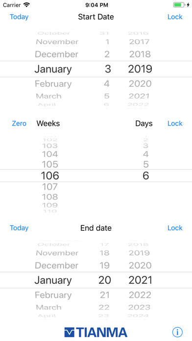 Emulate iPhone app Weeks - Lead time planner using MyAndroid Emulate iPhone app Weeks - Lead time planner using MyAndroid