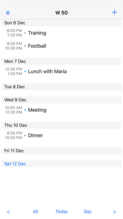 Emulate iPhone app Week View Calendar using MyAndroid Emulate iPhone app Week View Calendar using MyAndroid
