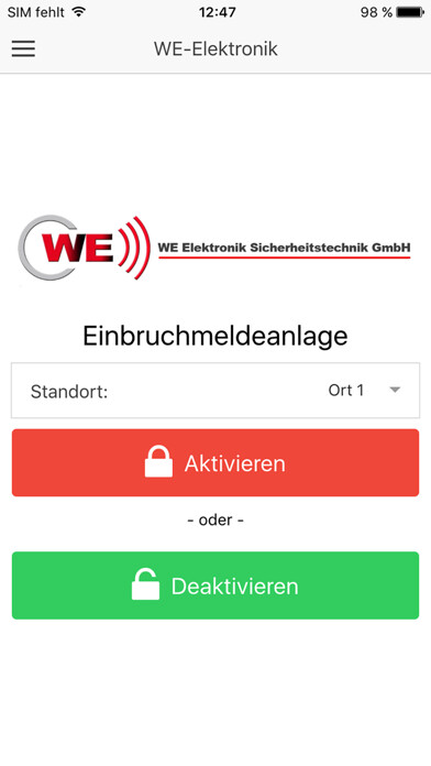 Emulate iPhone app WE-Elektronik using MyAndroid