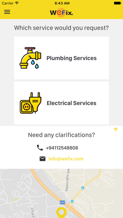 Emulate iPhone app WeFix App using MyAndroid Emulate iPhone app WeFix App using MyAndroid