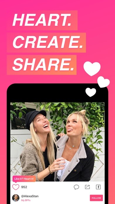 Emulate iPhone app We Heart It using MyAndroid