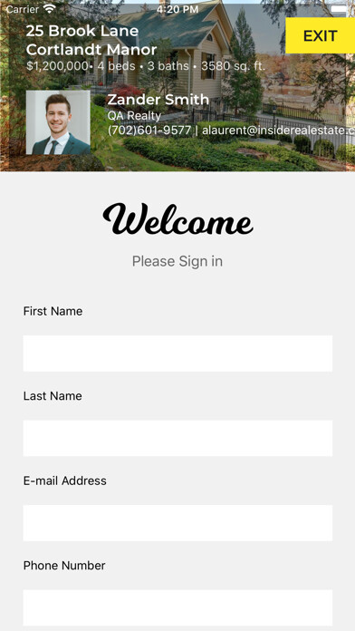 Emulate iPhone app Weichert Open House using MyAndroid Emulate iPhone app Weichert Open House using MyAndroid