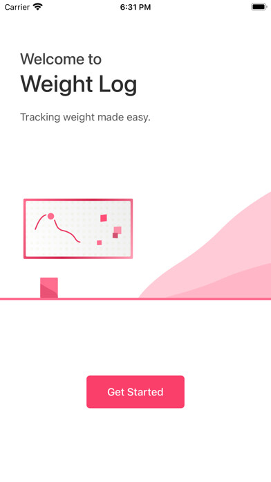 Emulate iPhone app Weight Log - Weight Tracker using MyAndroid