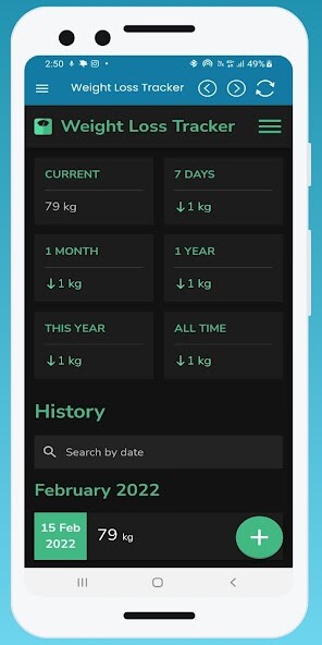 Run android online APK Weight Loss Tracker App from MyAndroid or emulate Weight Loss Tracker App using MyAndroid