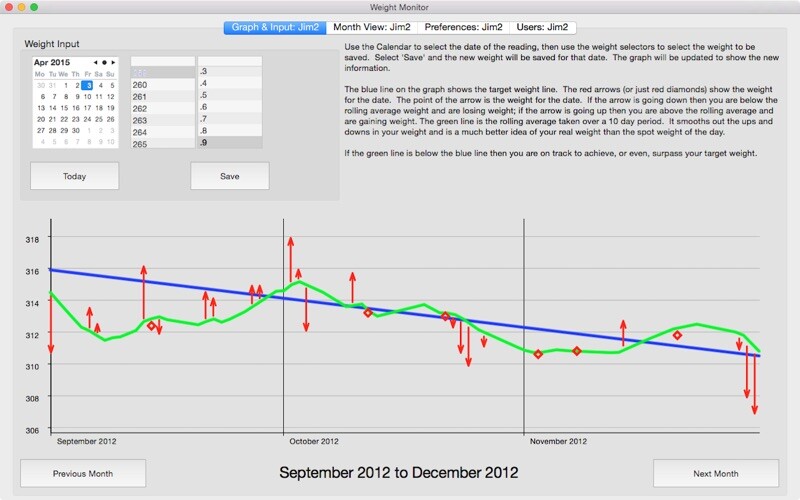 Emulate iPhone app Weight Monitor using MyAndroid Emulate iPhone app Weight Monitor using MyAndroid