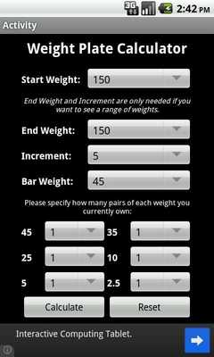 Emulate Android APK Weight Plate Calculator Emulate Android APK Weight Plate Calculator