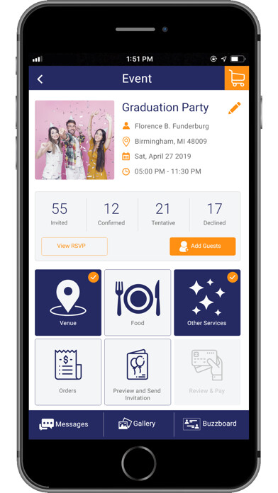 Emulate iPhone app WeInvite - Event Management using MyAndroid Emulate iPhone app WeInvite - Event Management using MyAndroid