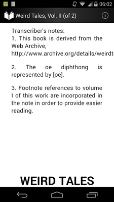 Emulate Android APK Weird Tales, Vol. 2