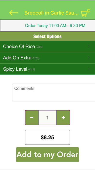 Emulate iPhone app Wei Wei Asian Express using MyAndroid