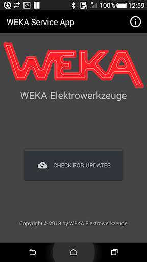 Run android online APK WEKA Service App from MyAndroid or emulate WEKA Service App using MyAndroid