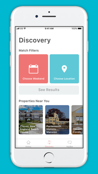 Emulate iPhone app WeKey - Weekend Home Swapping using MyAndroid