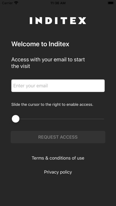 Emulate iPhone app Welcome To Inditex using MyAndroid
