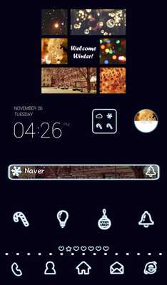 Emulate Android APK Welcome winter Dodol Theme