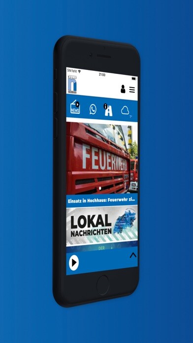 Emulate iPhone app Welle Niederrhein using MyAndroid