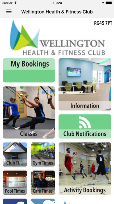 Emulate iPhone app Wellington Health & Fitness using MyAndroid
