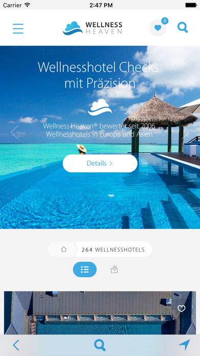 Emulate iPhone app Wellness Heaven Wellnesshotels using MyAndroid Emulate iPhone app Wellness Heaven Wellnesshotels using MyAndroid