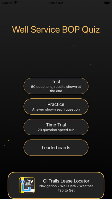 Emulate iPhone app Well Service BOP Quiz using MyAndroid