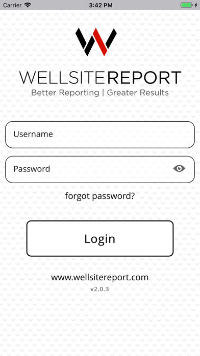 Emulate iPhone app Wellsite Report using MyAndroid
