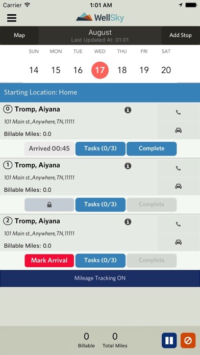Emulate iPhone app WellSky Mileage using MyAndroid Emulate iPhone app WellSky Mileage using MyAndroid