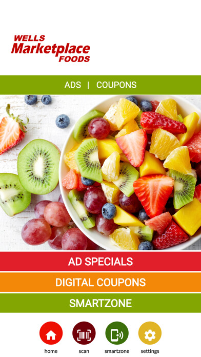 Emulate iPhone app Wells Marketplace Foods using MyAndroid