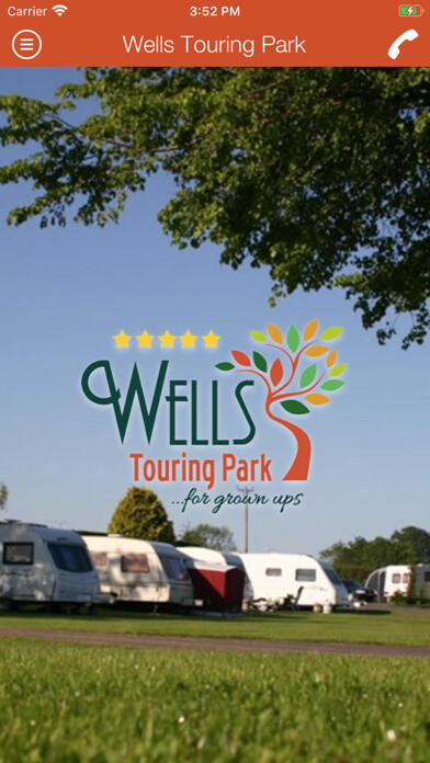 Emulate iPhone app Wells Touring Park using MyAndroid