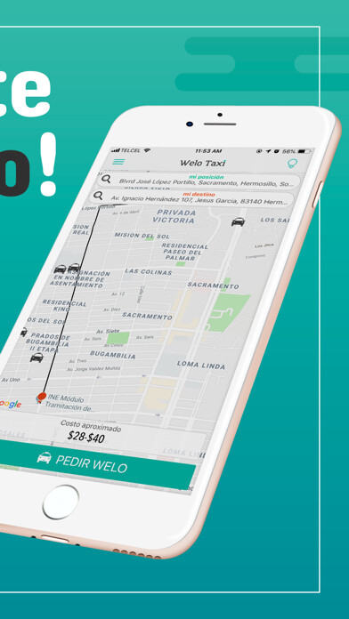 Emulate iPhone app Welo Taxi using MyAndroid