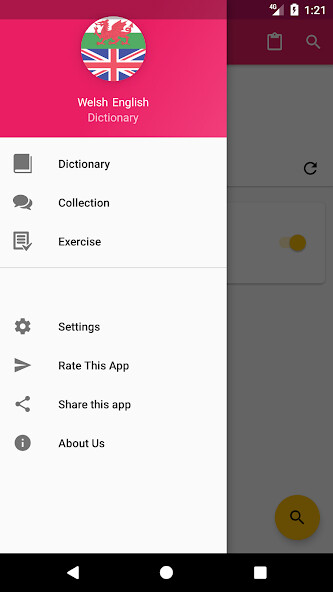 Emulate Android APK Welsh-English Dictionary