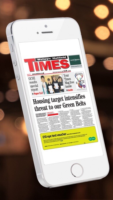 Emulate iPhone app Welwyn Hatfield Times using MyAndroid