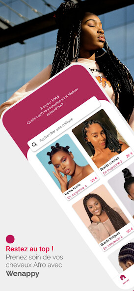 Run android online APK Wenappy - Coiffeuses Afro from MyAndroid or emulate Wenappy - Coiffeuses Afro using MyAndroid