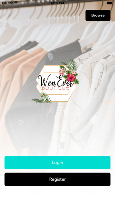Emulate iPhone app WenEver Boutique using MyAndroid