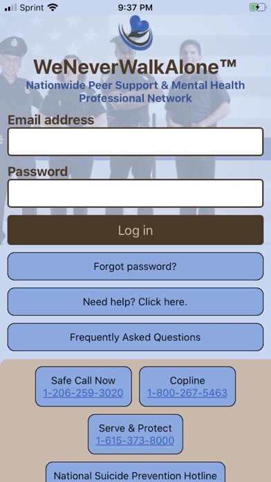 Emulate iPhone app WeNeverWalkAlone™ using MyAndroid