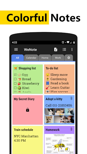Run android online APK WeNote: Notes Notebook Notepad from MyAndroid or emulate WeNote: Notes Notebook Notepad using MyAndroid