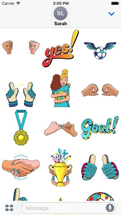 Emulate iPhone app WePlayStrong Stickers using MyAndroid Emulate iPhone app WePlayStrong Stickers using MyAndroid