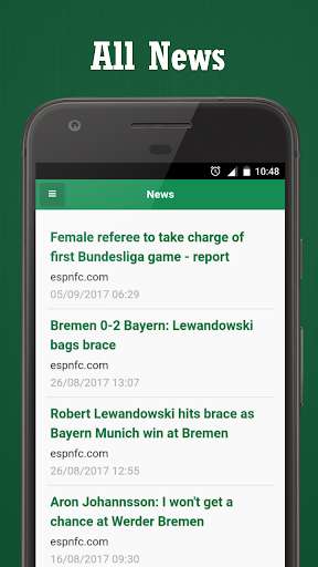 Emulate Android APK Werder Total News