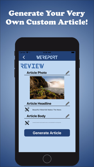 Emulate iPhone app WeReport News using MyAndroid Emulate iPhone app WeReport News using MyAndroid