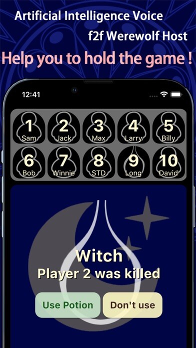 Emulate iPhone app Werewolf AI Host using MyAndroid