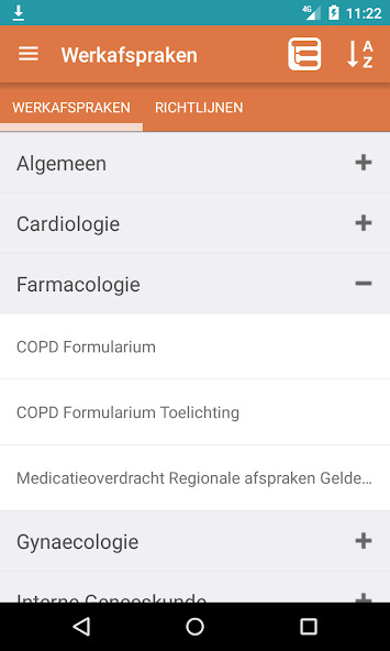Emulate iPhone app Werkafspraken CONNECT using MyAndroid