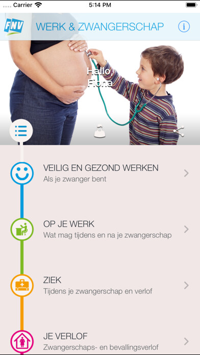 Emulate iPhone app Werk & Zwangerschap using MyAndroid Emulate iPhone app Werk & Zwangerschap using MyAndroid