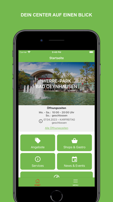 Emulate iPhone app Werre-Park Bad Oeynhausen using MyAndroid Emulate iPhone app Werre-Park Bad Oeynhausen using MyAndroid