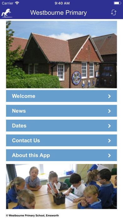 Emulate iPhone app Westbourne Primary School using MyAndroid Emulate iPhone app Westbourne Primary School using MyAndroid