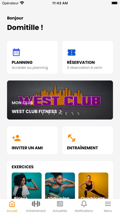Emulate iPhone app West Club Fitness Suresnes using MyAndroid Emulate iPhone app West Club Fitness Suresnes using MyAndroid