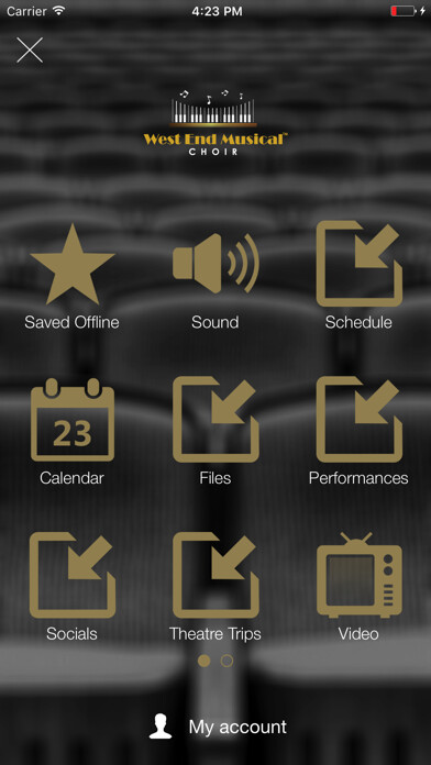 Emulate iPhone app West End Musical Choir using MyAndroid Emulate iPhone app West End Musical Choir using MyAndroid