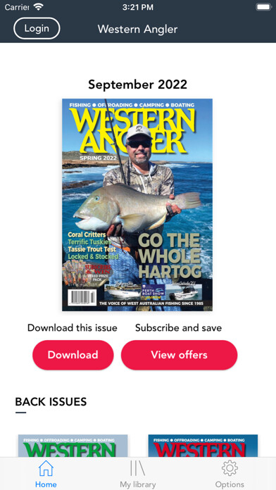 Emulate iPhone app Western Angler Magazine using MyAndroid Emulate iPhone app Western Angler Magazine using MyAndroid